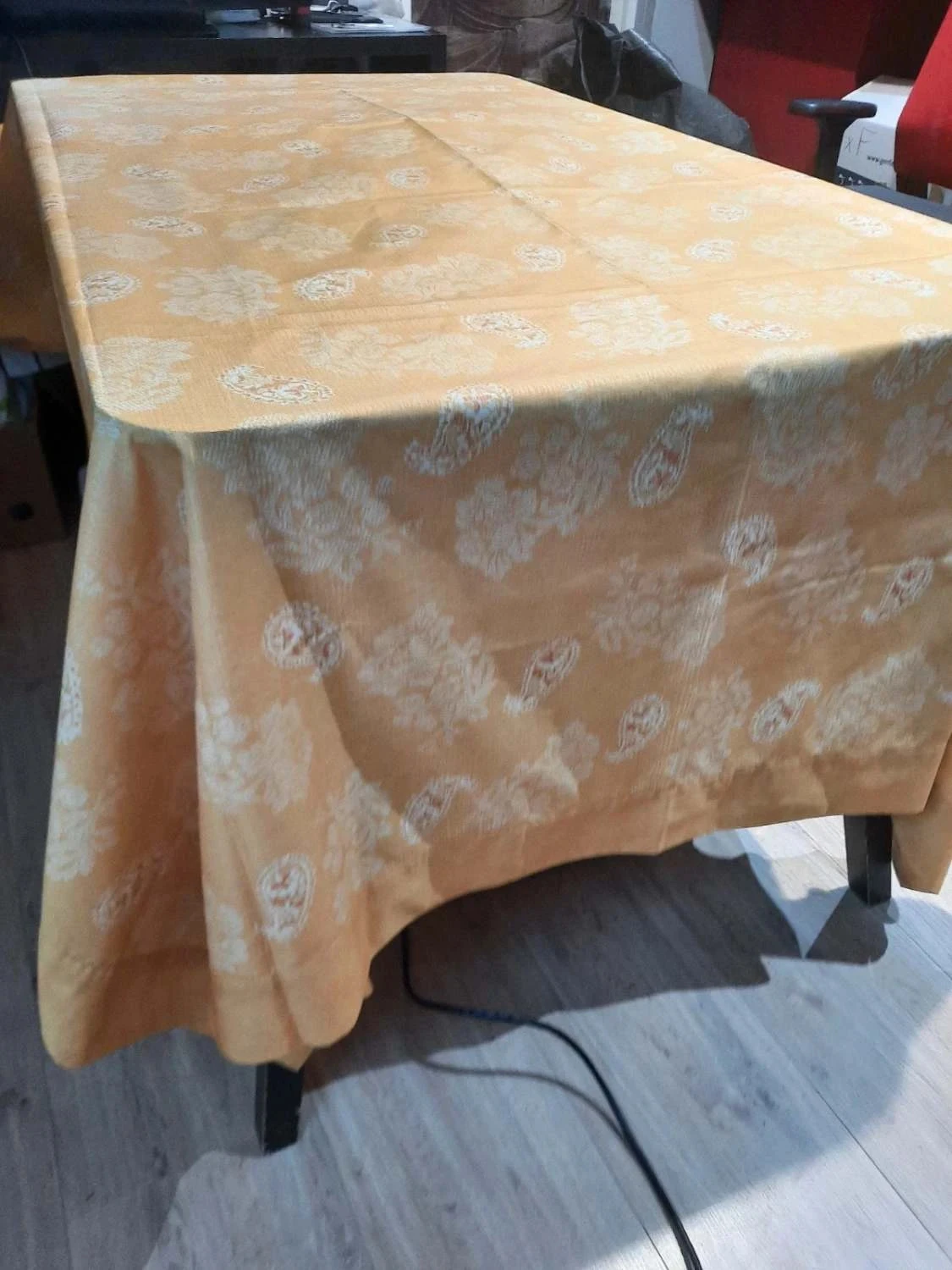 🥀New vintage tablecloth 165 x 250 cm. José Houel Paris. – photo 2
